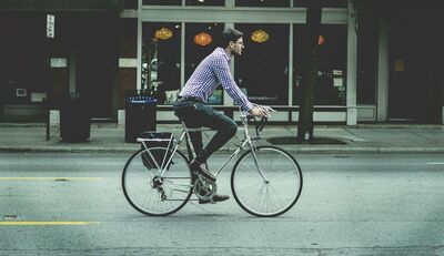 Fahrrad in der Stadt